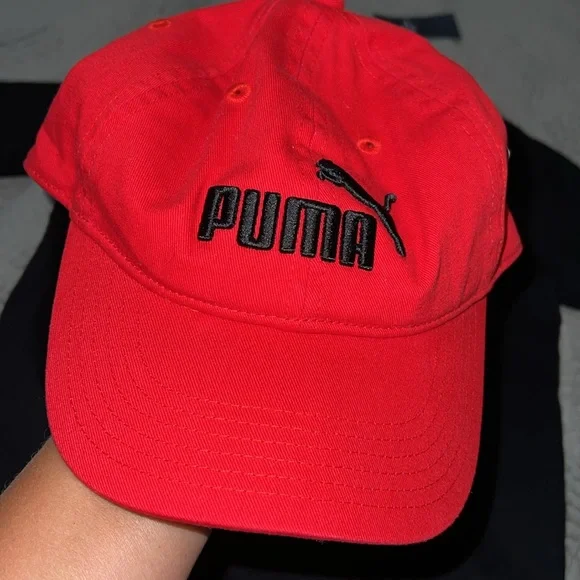 Puma Red Cap and Abercrombie kids Black Grinch Tee - Picture 3 of 6